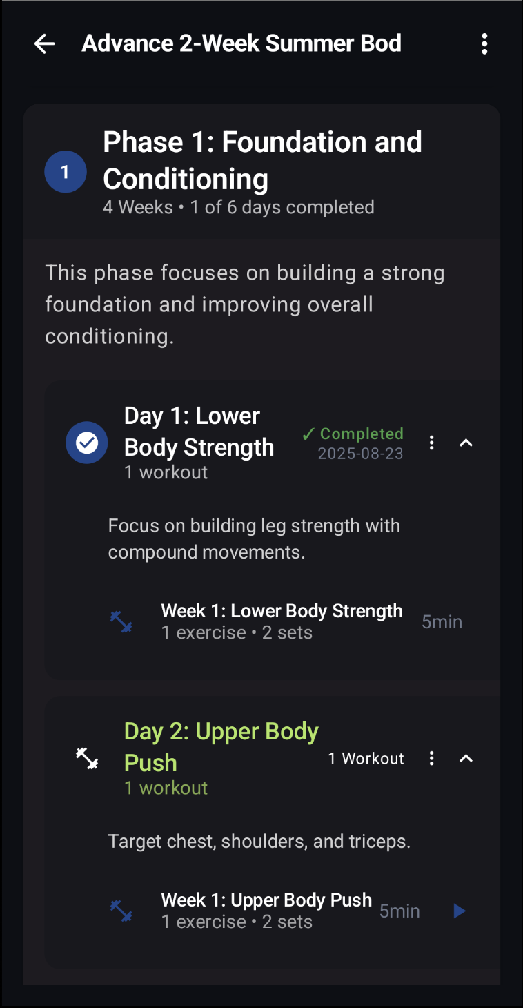 45lbs Workout Program Overview